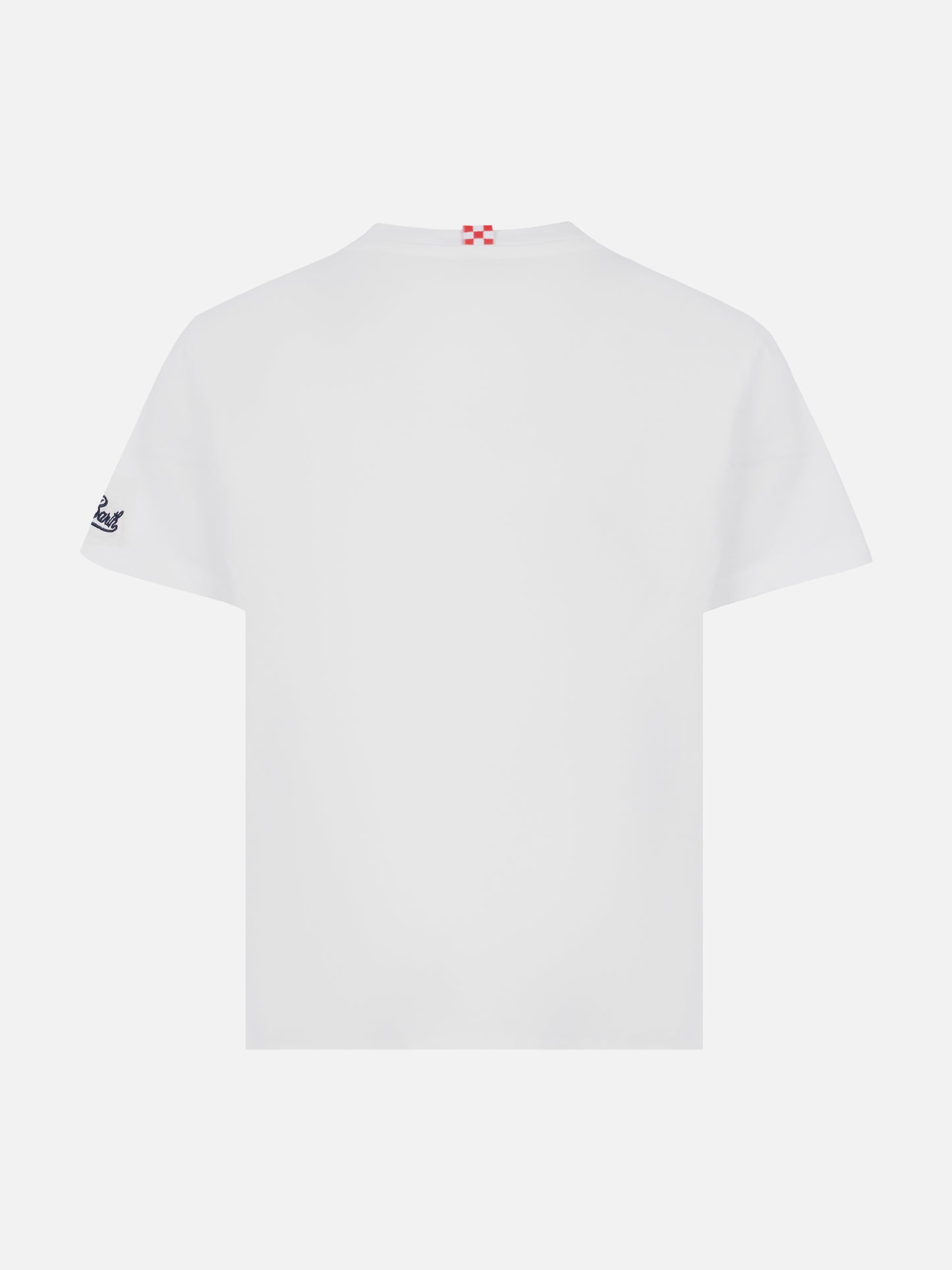 Cotton t-shirt with My Dad is my hero embroidery - MC2 Saint Barth