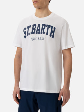 Organic cotton T-shirt with St. Barth sport club print - MC2 Saint Barth