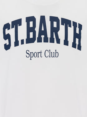 Organic cotton T-shirt with St. Barth sport club print - MC2 Saint Barth