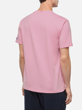 Organic cotton T-shirt with Spritz social club embroidery | APEROL SPECIAL EDITION - MC2 Saint Barth