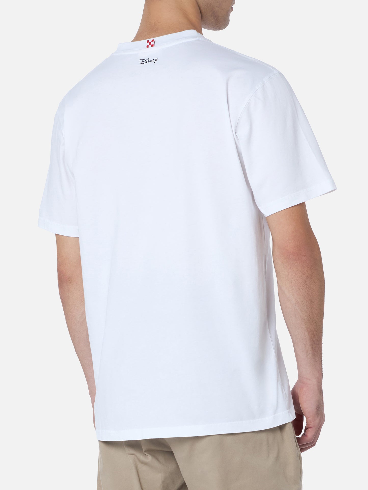 Man cotton t-shirt with Mickey Mouse print and embroidery | DISNEY SPECIAL EDITION - MC2 Saint Barth