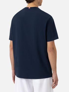 Organic cotton T-shirt with mojito social club embroidery - MC2 Saint Barth