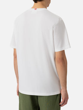 Cotton T-shirt with Let the summer Be Gin print - MC2 Saint Barth