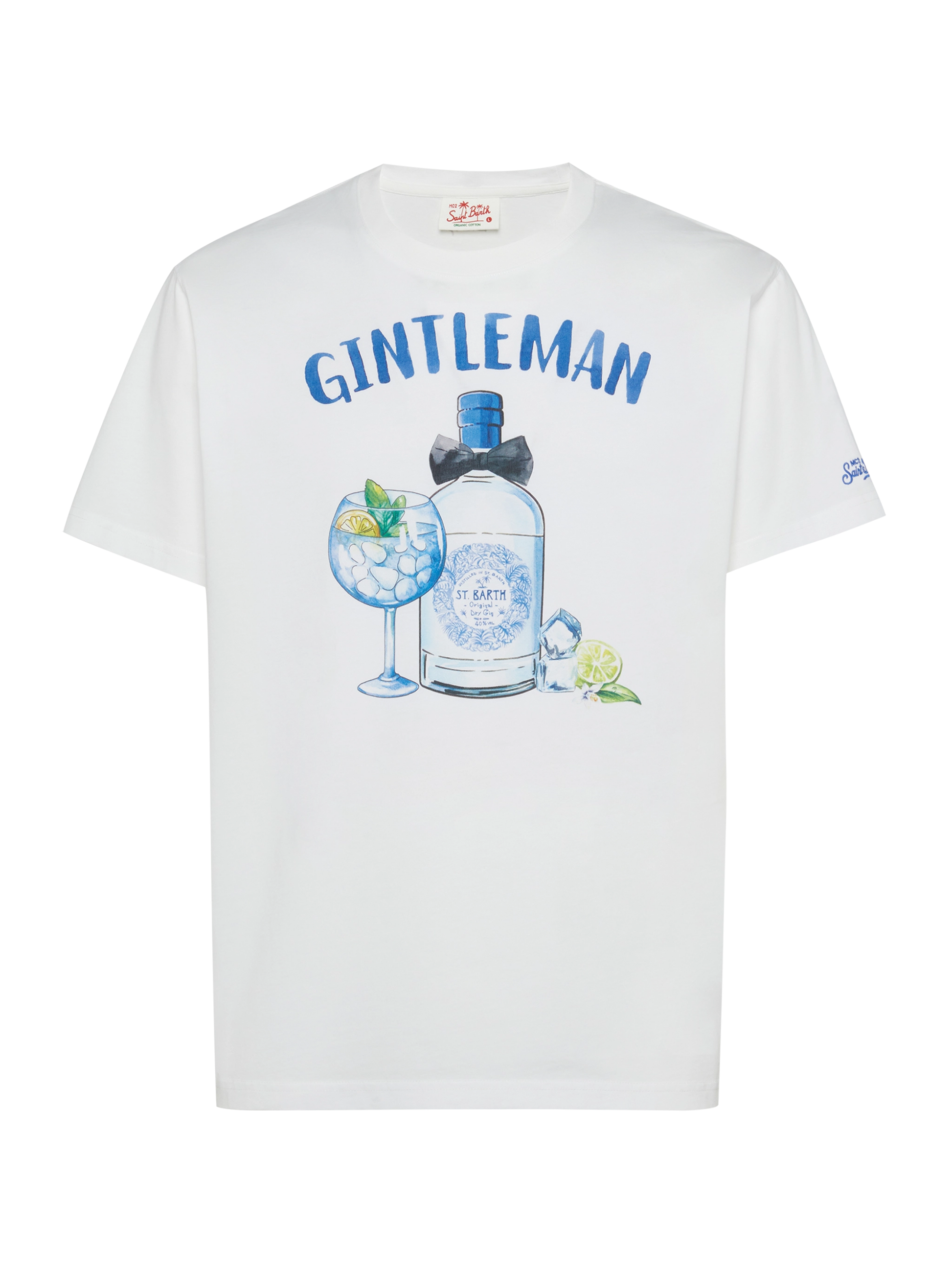 Cotton T-shirt with Gintleman print - MC2 Saint Barth