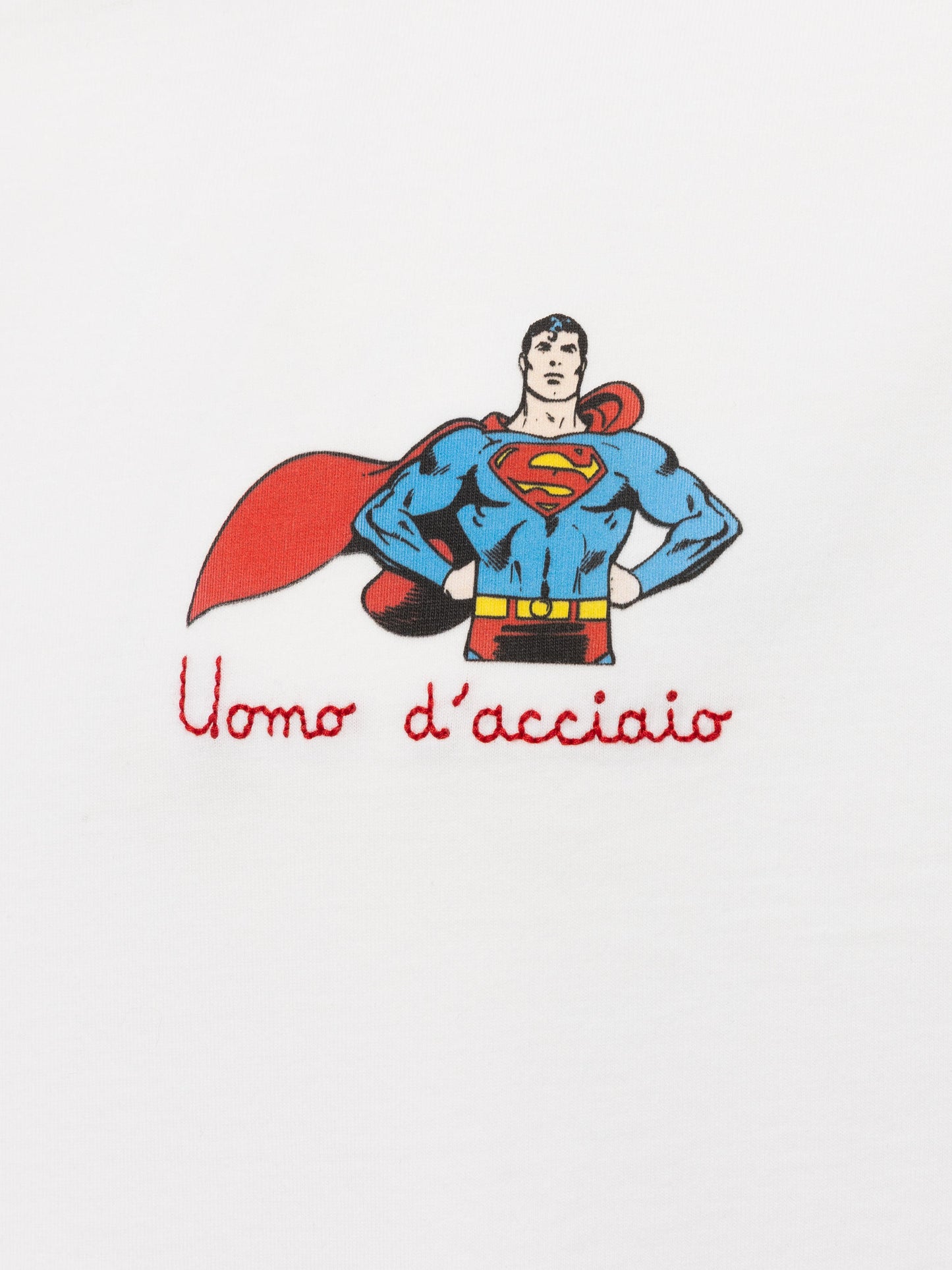 T-shirt Man in cotone con ricamo Uomo d'Acciaio | SUPERMAN SPECIAL EDITION