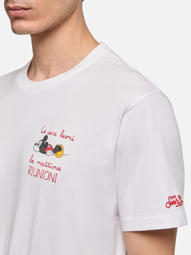 Cotton T-shirt with Mickey Mouse print | DISNEY® SPECIAL EDITION - MC2 Saint Barth