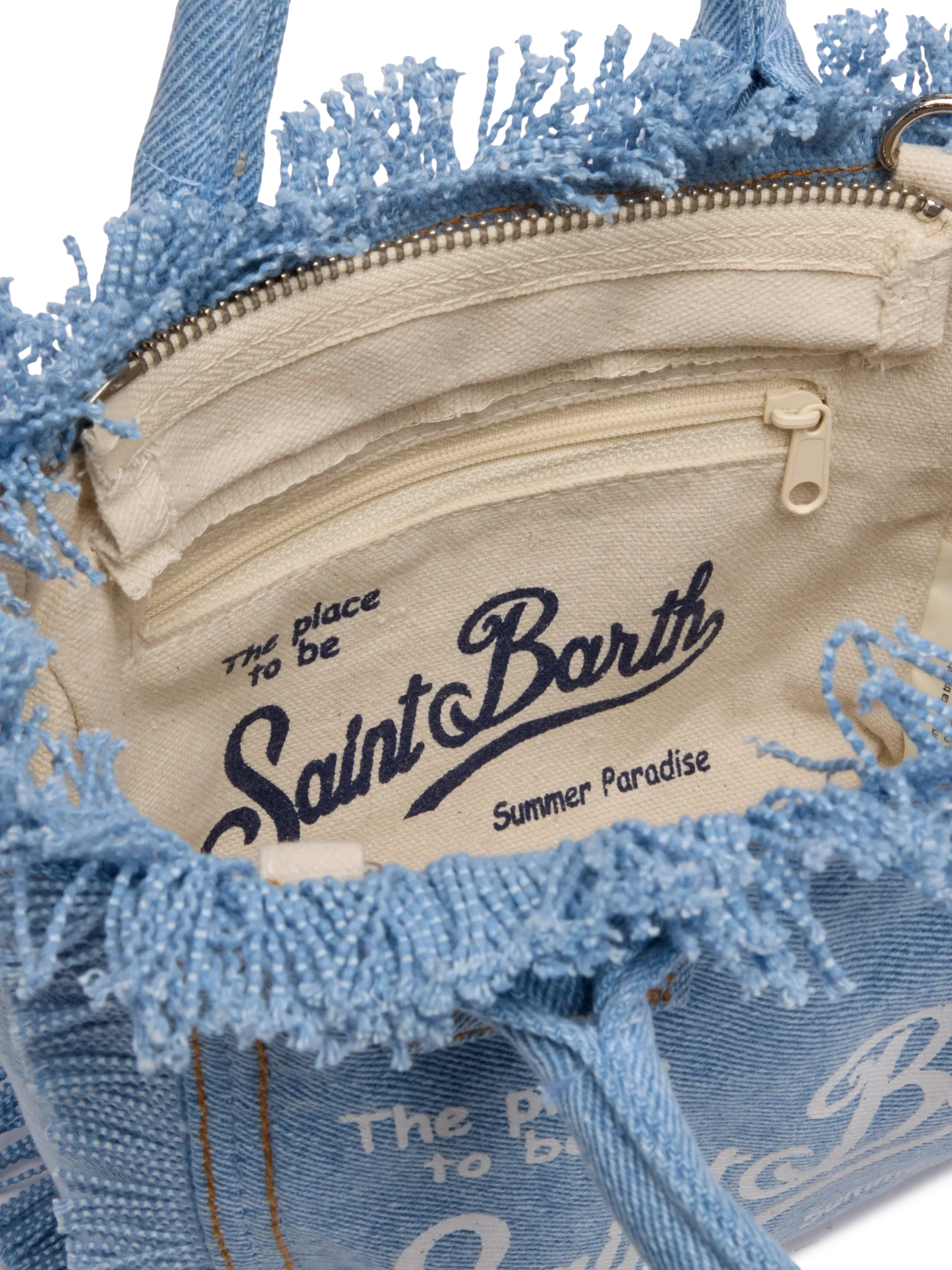 Light denim Mini Vanity bag - MC2 Saint Barth