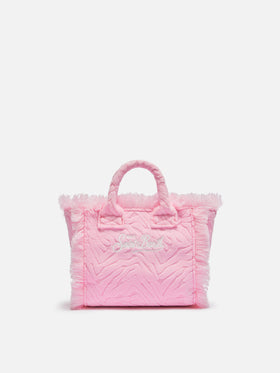 Pink zebra embossed Mini Vanity Sponge Bag - MC2 Saint Barth