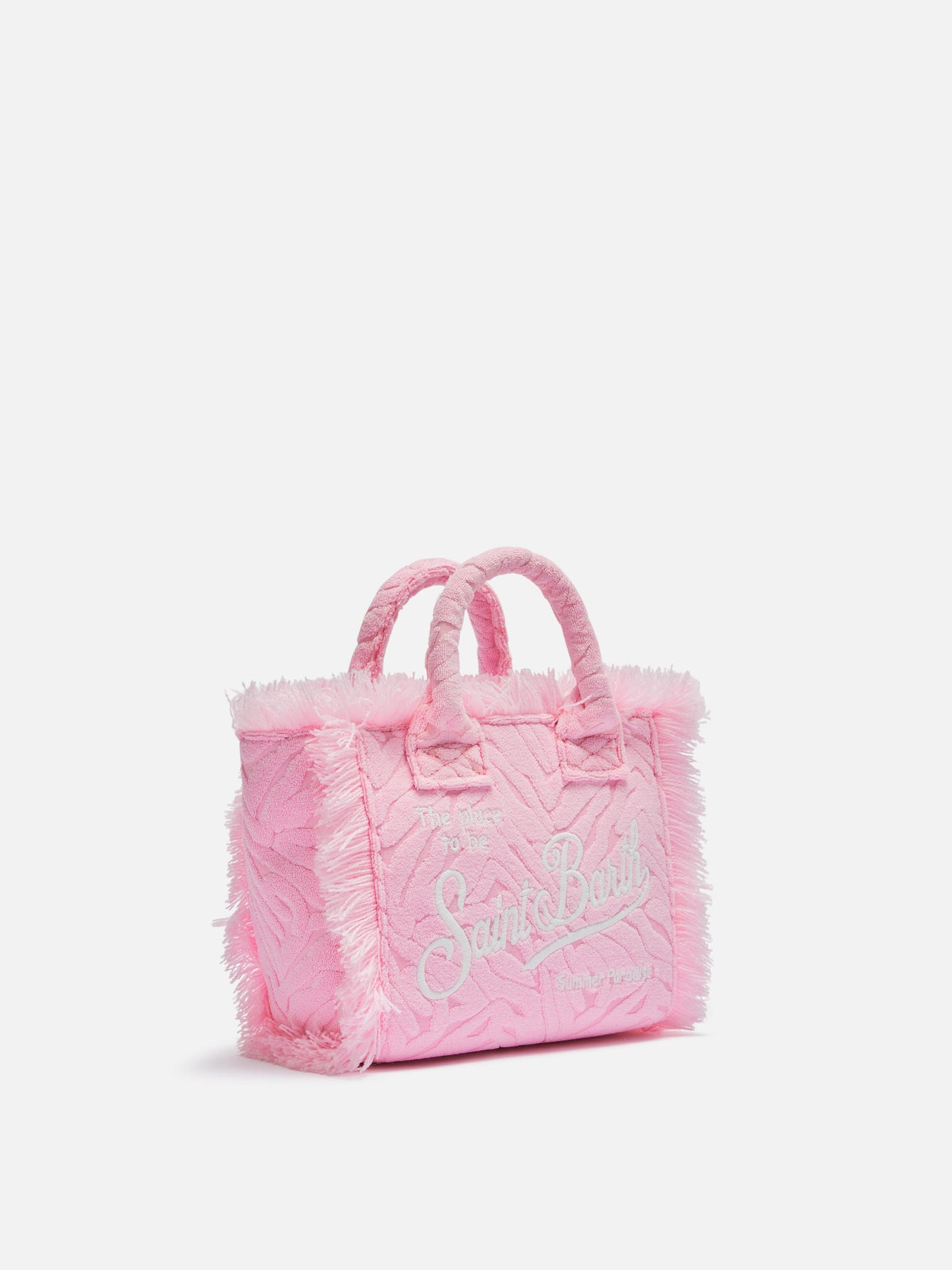 Pink zebra embossed Mini Vanity Sponge Bag - MC2 Saint Barth