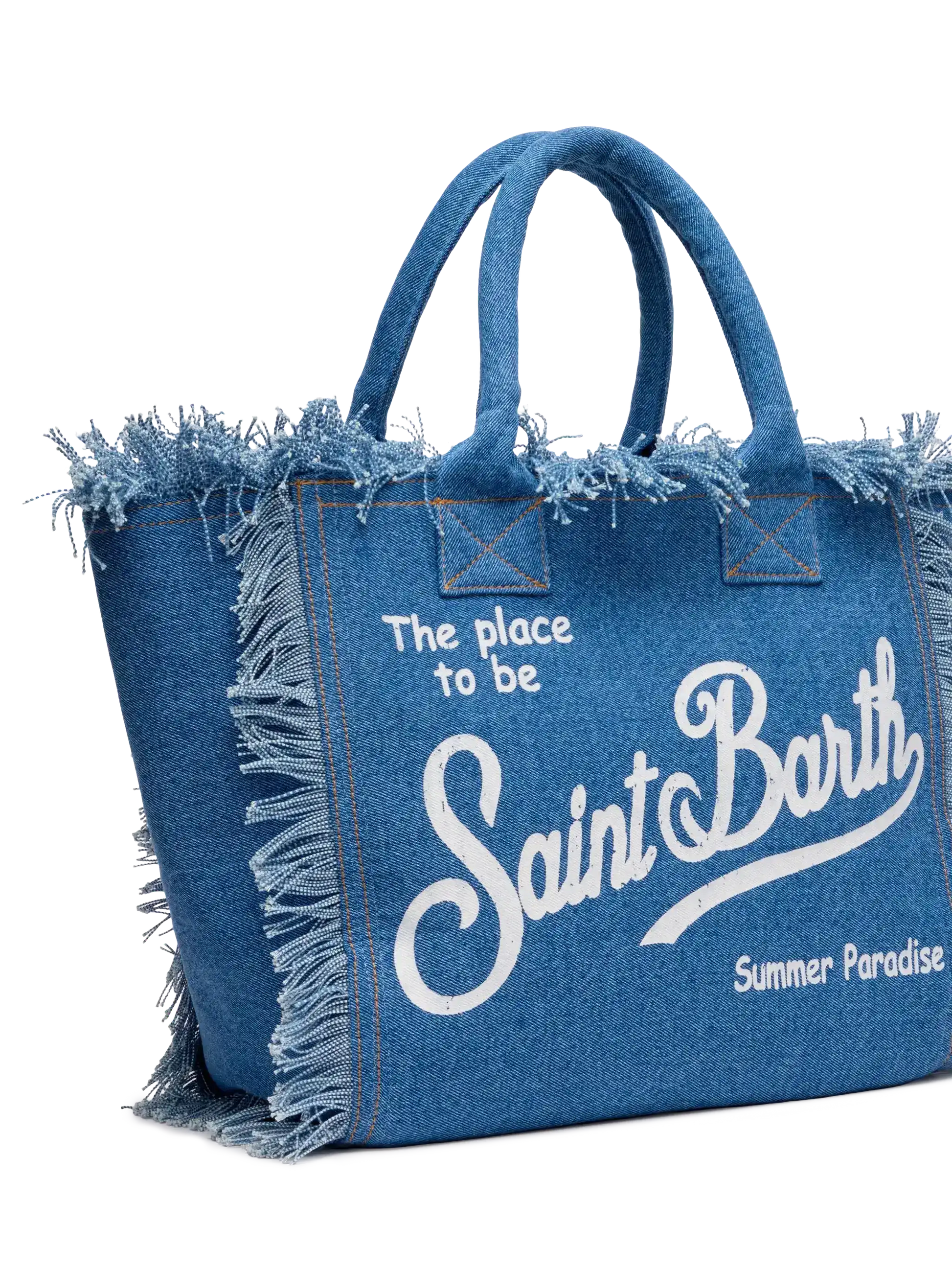 Denim fabric Vanity tote bag - MC2 Saint Barth