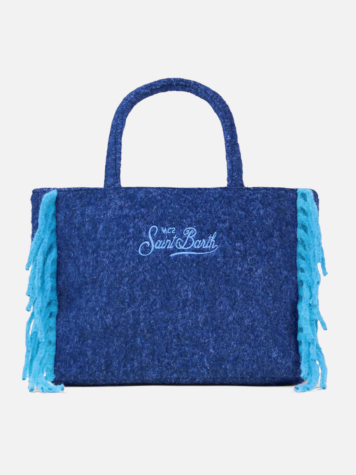 Borsa a spalla Vanity Blanket con frange laterali