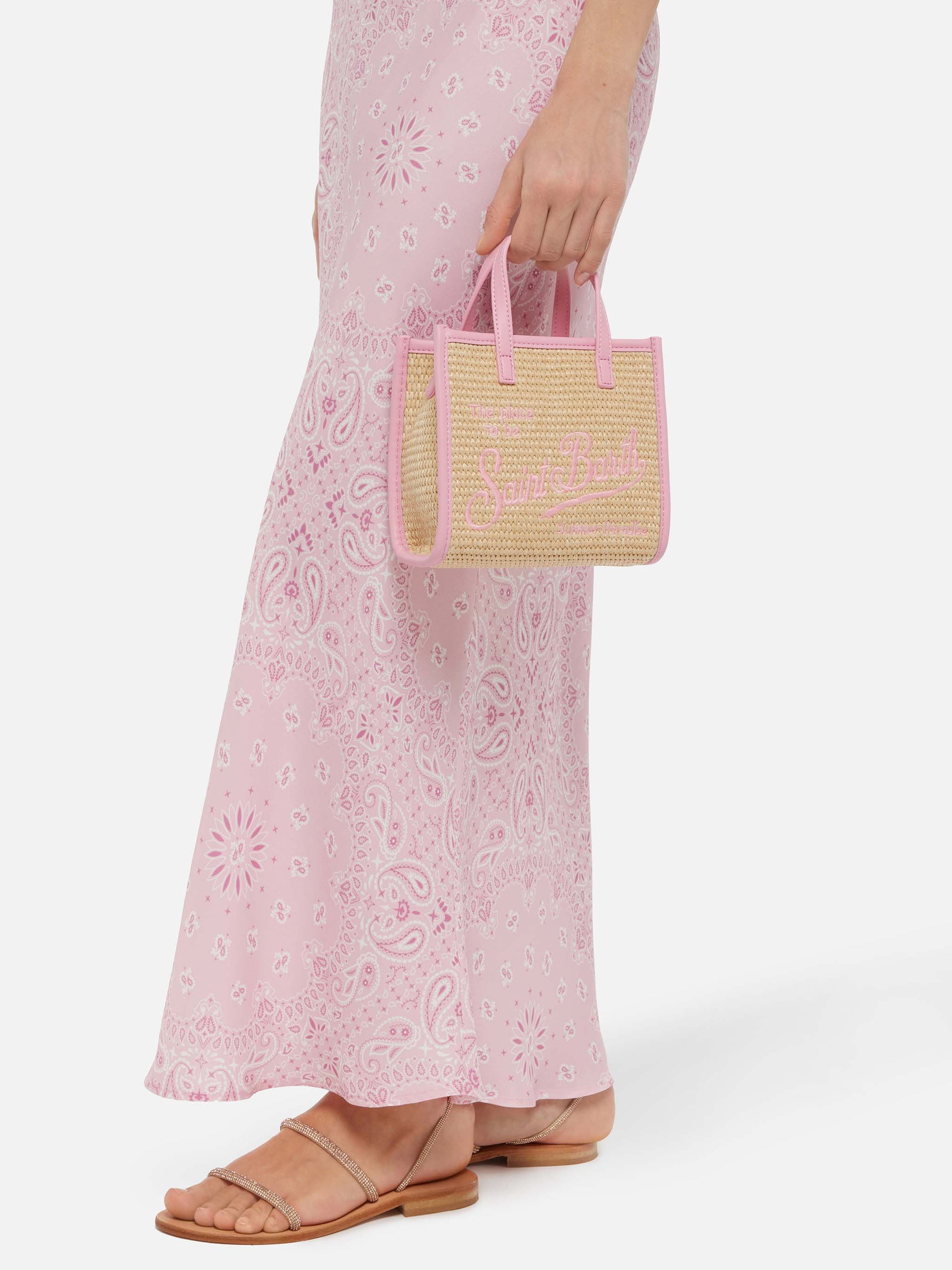 Beige Vivian Mini Straw handbag - MC2 Saint Barth