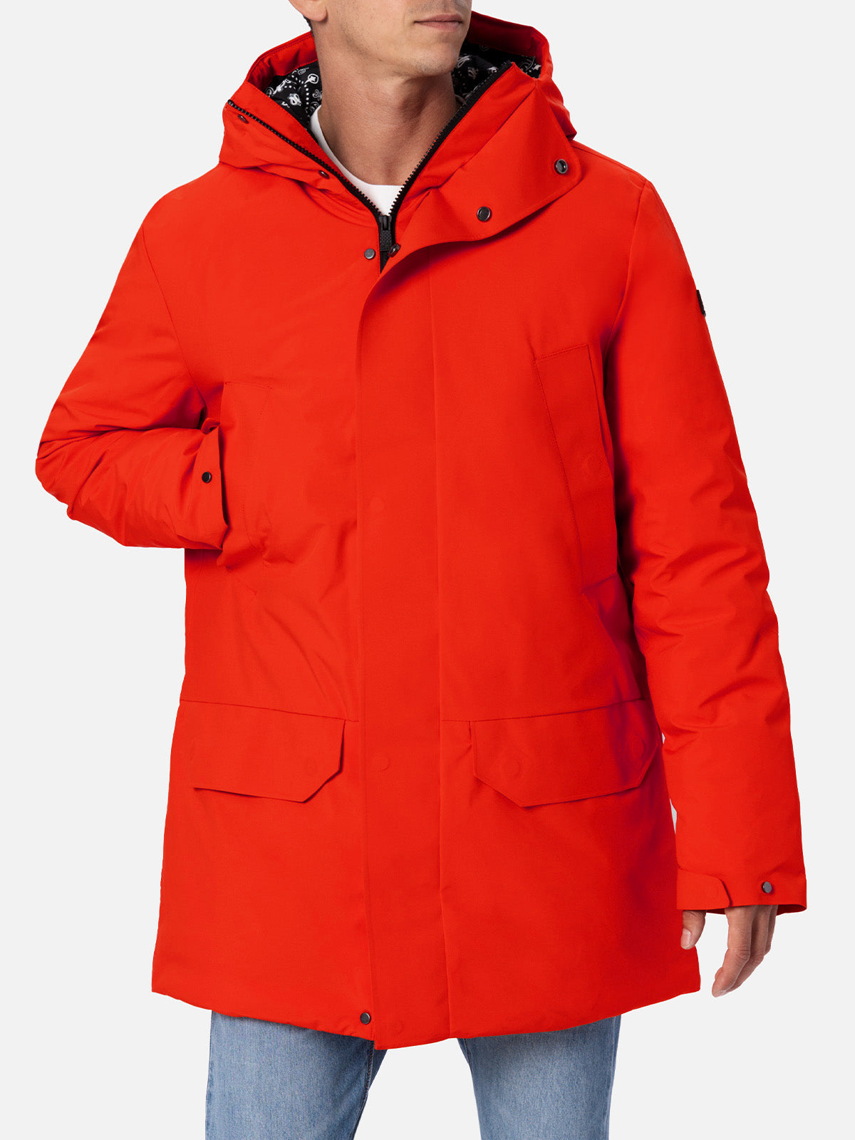 Parka für Herren mit Kapuze und Bandana-Futter Voyager
