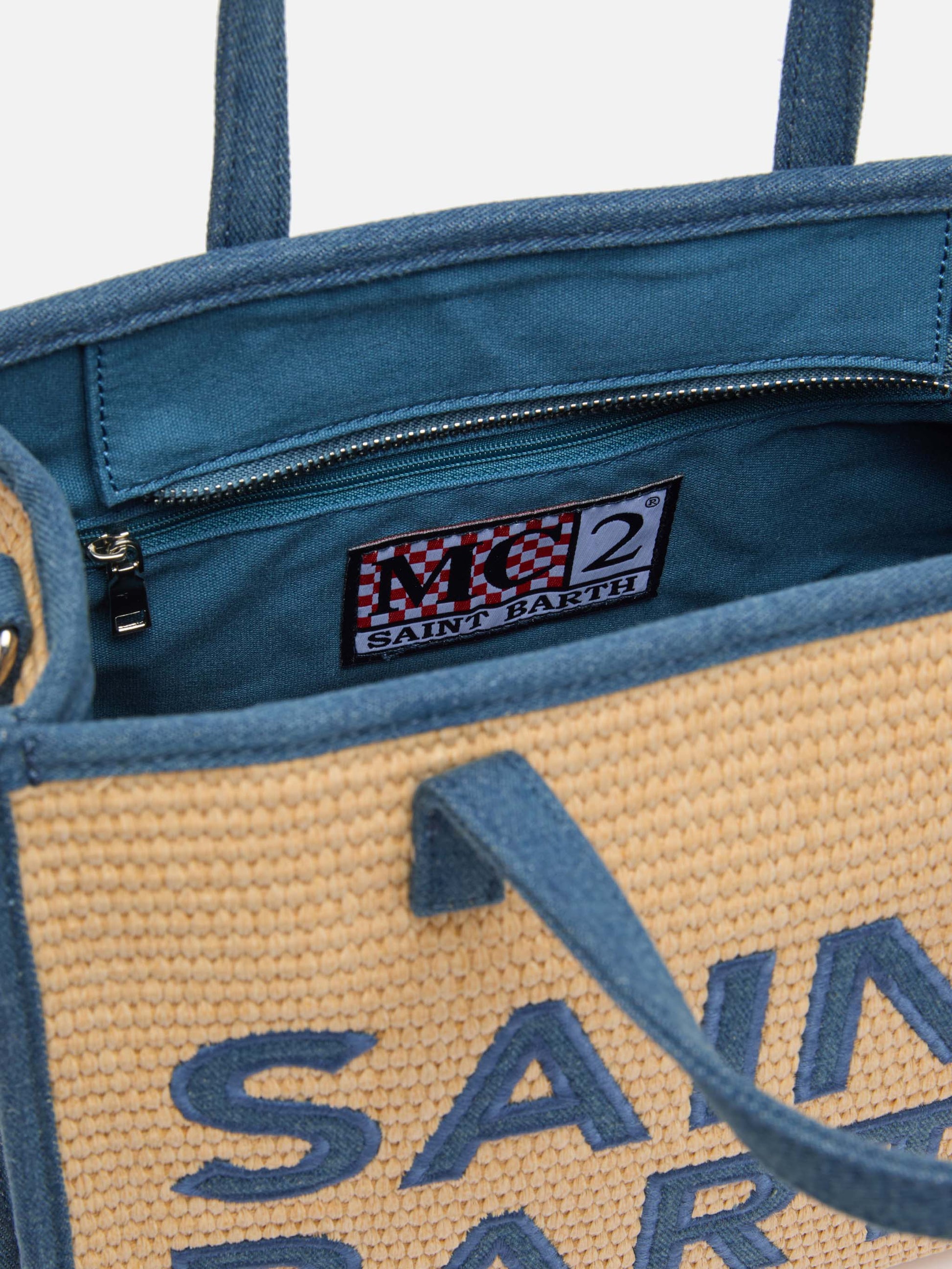 Beige Vivian Midi Straw handbag - MC2 Saint Barth