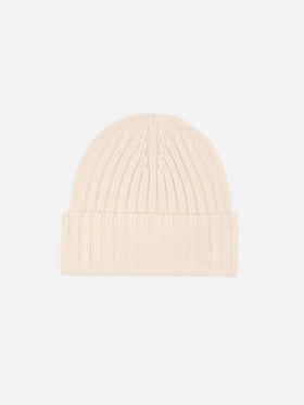 Girl white hat Wengen with St. Barth lurex embroidery - MC2 Saint Barth