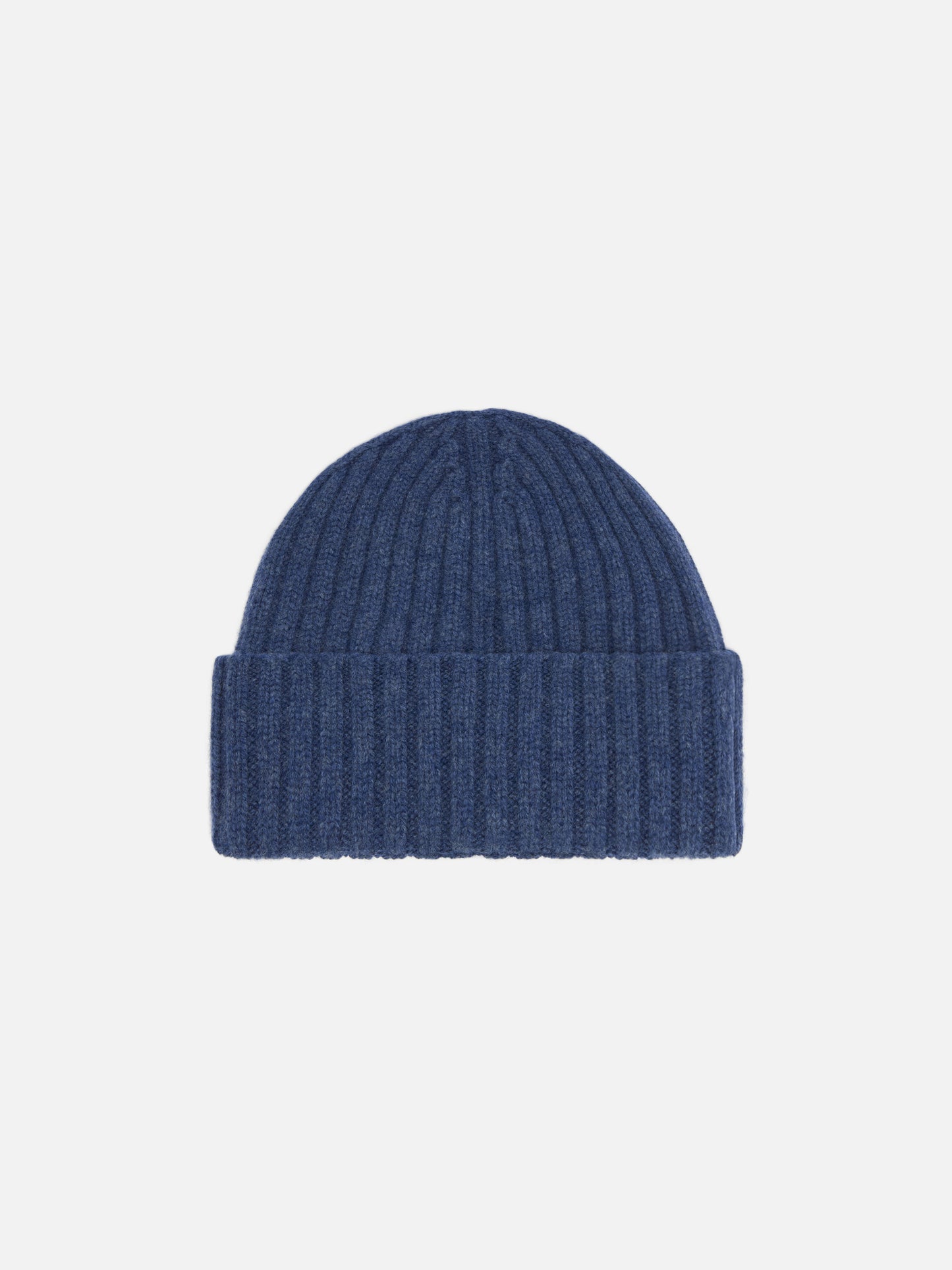Wengen beanie in denim blue with St. Barth embroidery on the turn-up