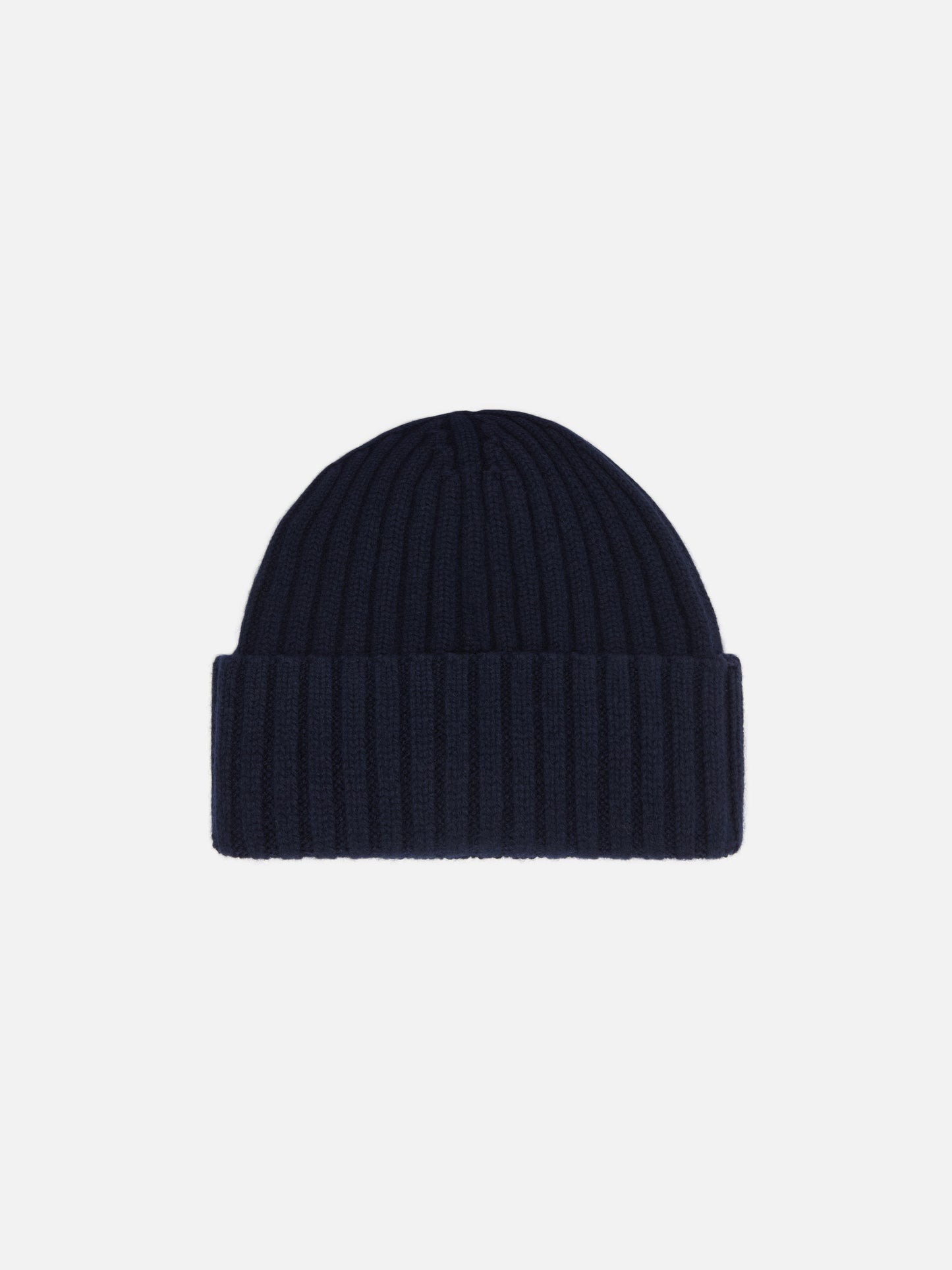 Wengen beanie in navy blue with St. Barth embroidery on the turn-up