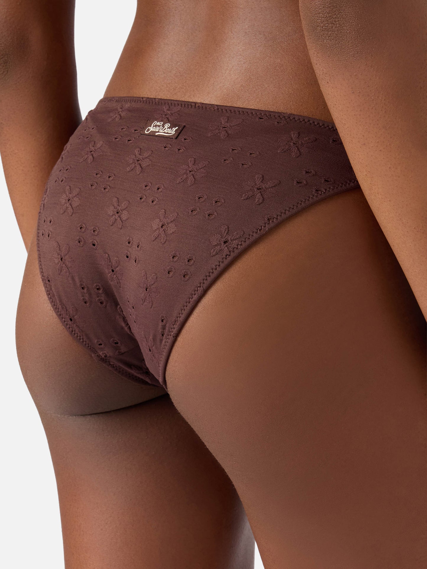 Leda Yali brown sangallo bikini