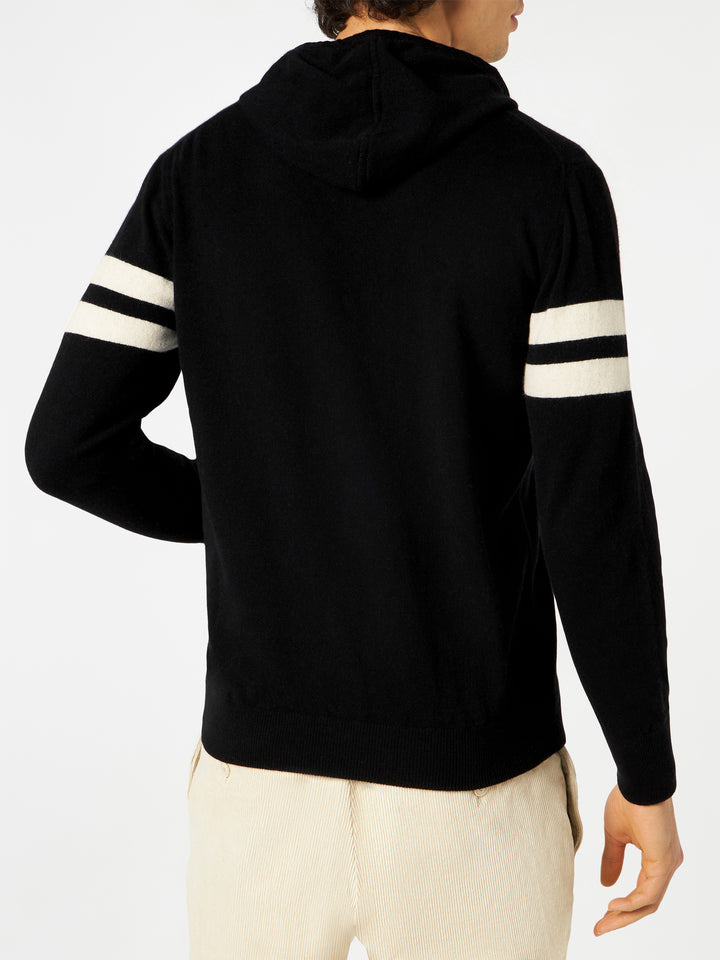 Blended cashmere hooded sweater - MC2 Saint Barth