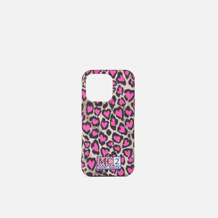 Cover for iPhone 14 Pro with animalier print - MC2 Saint Barth
