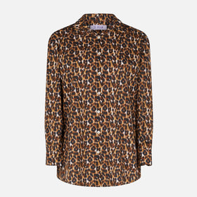 Leopard print cotton shirt with embroidery - MC2 Saint Barth