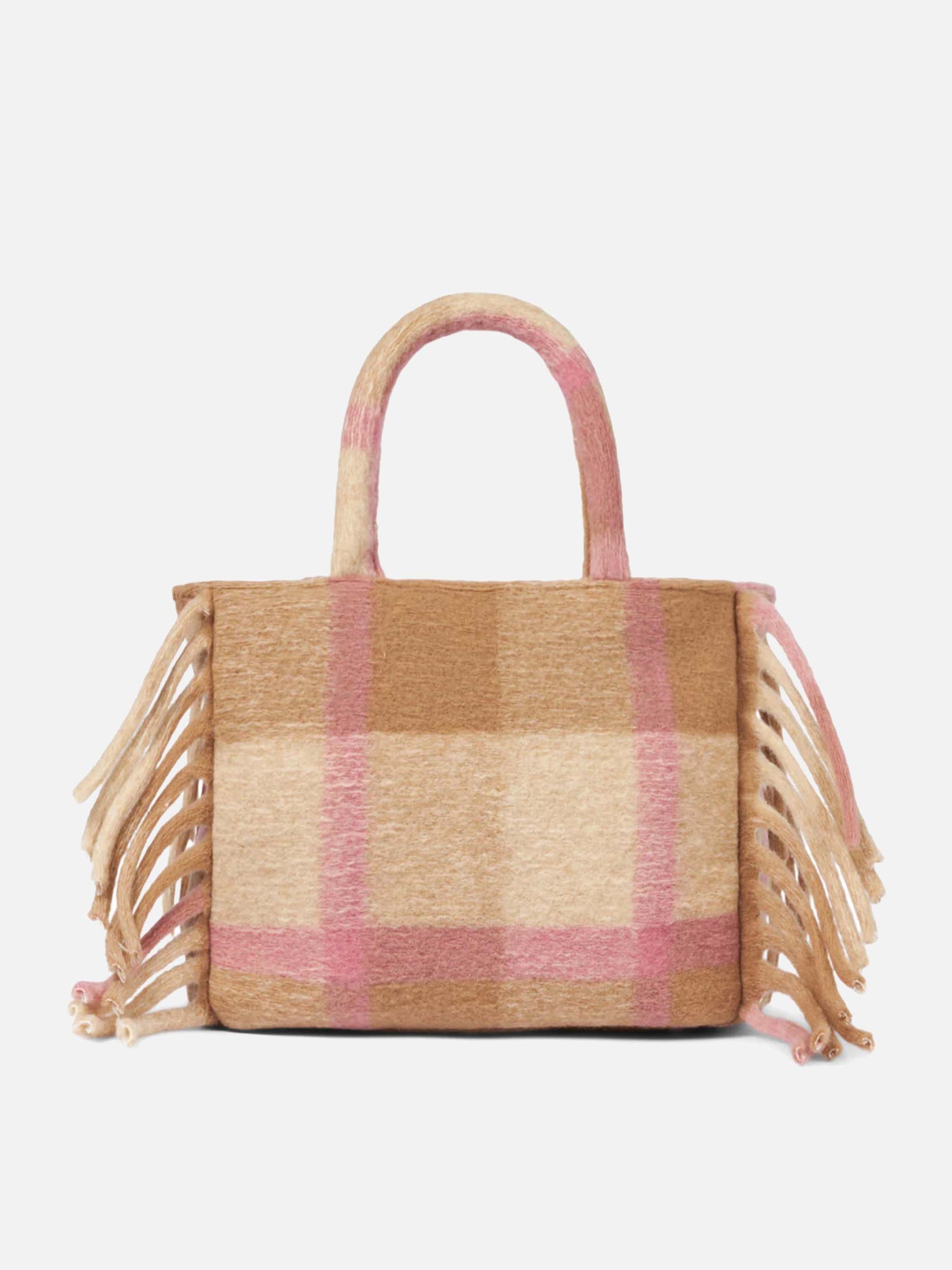 Colette blanket handbag with tartan print - MC2 Saint Barth