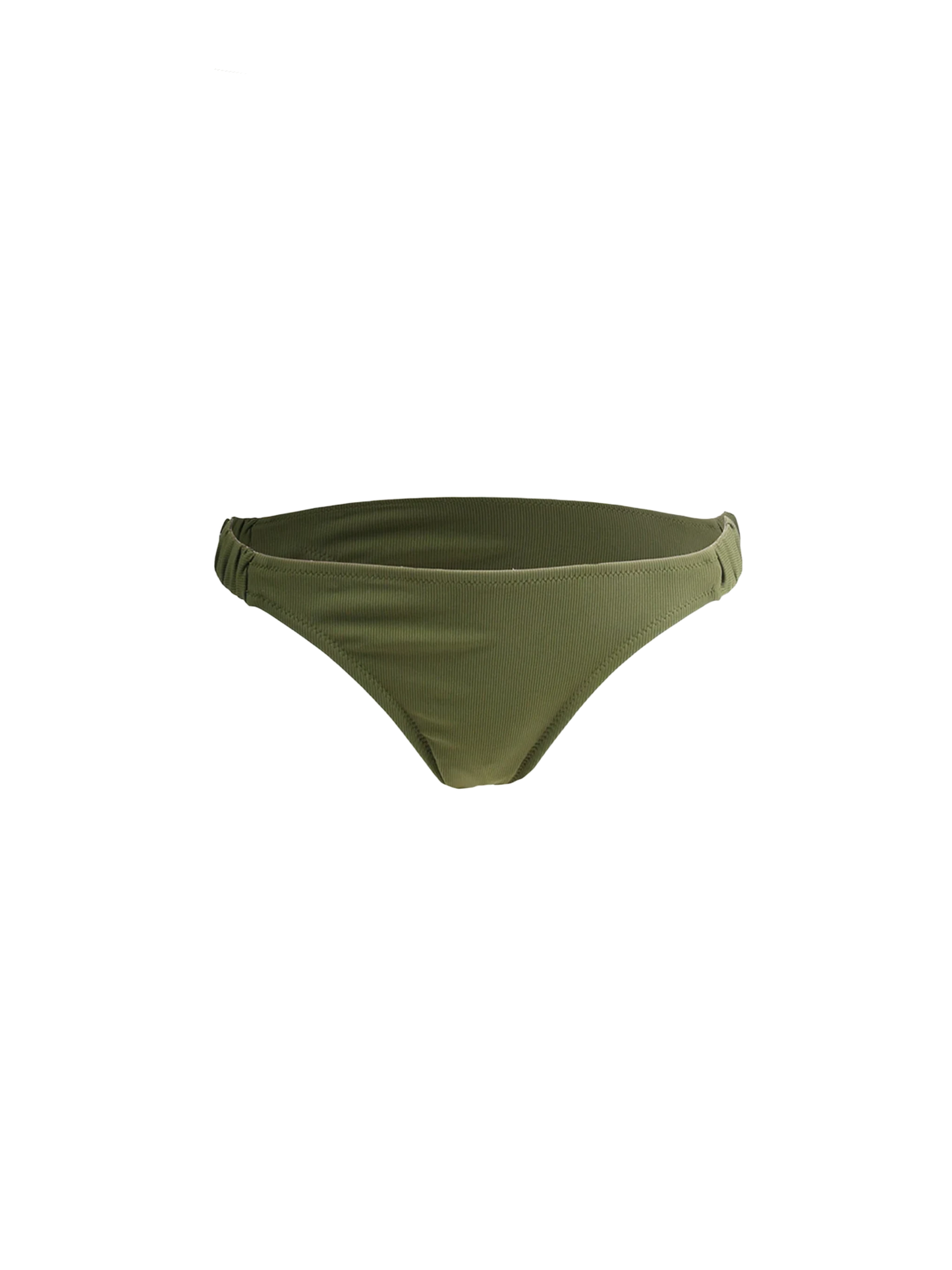 Woman military green swim briefs