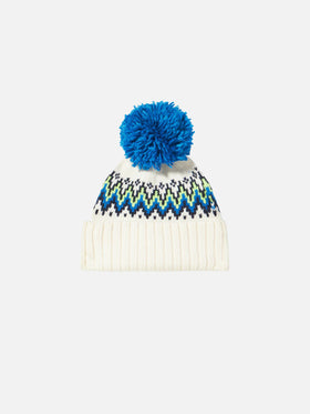 Boy beanie with Icelandic jacquard - MC2 Saint Barth