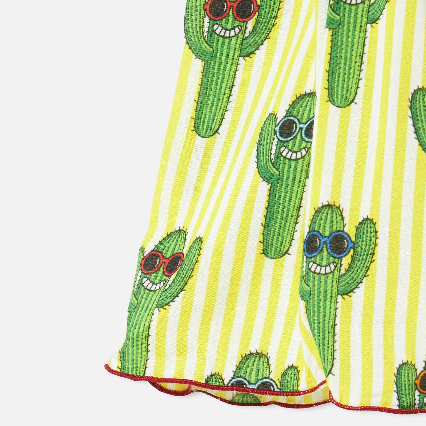 Cotton dress Lola with happy cactus print