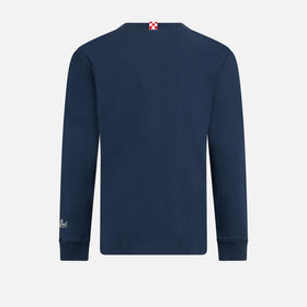 Boy heavy cotton t-shirt with Courma mountains car print - MC2 Saint Barth