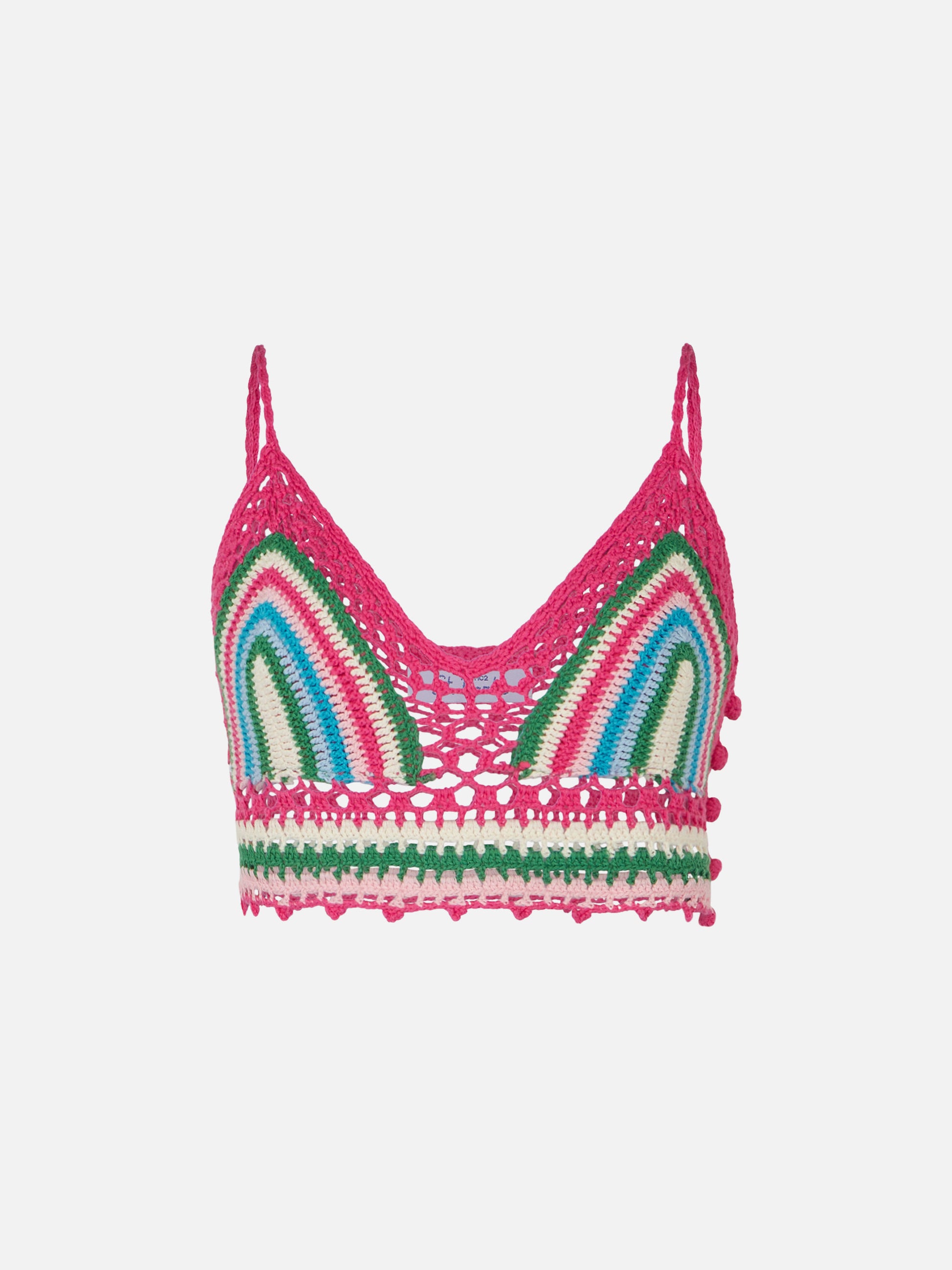 Multicolor crochet top - MC2 Saint Barth