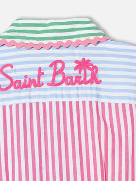 Cotton short dress Darya with embroidery - MC2 Saint Barth