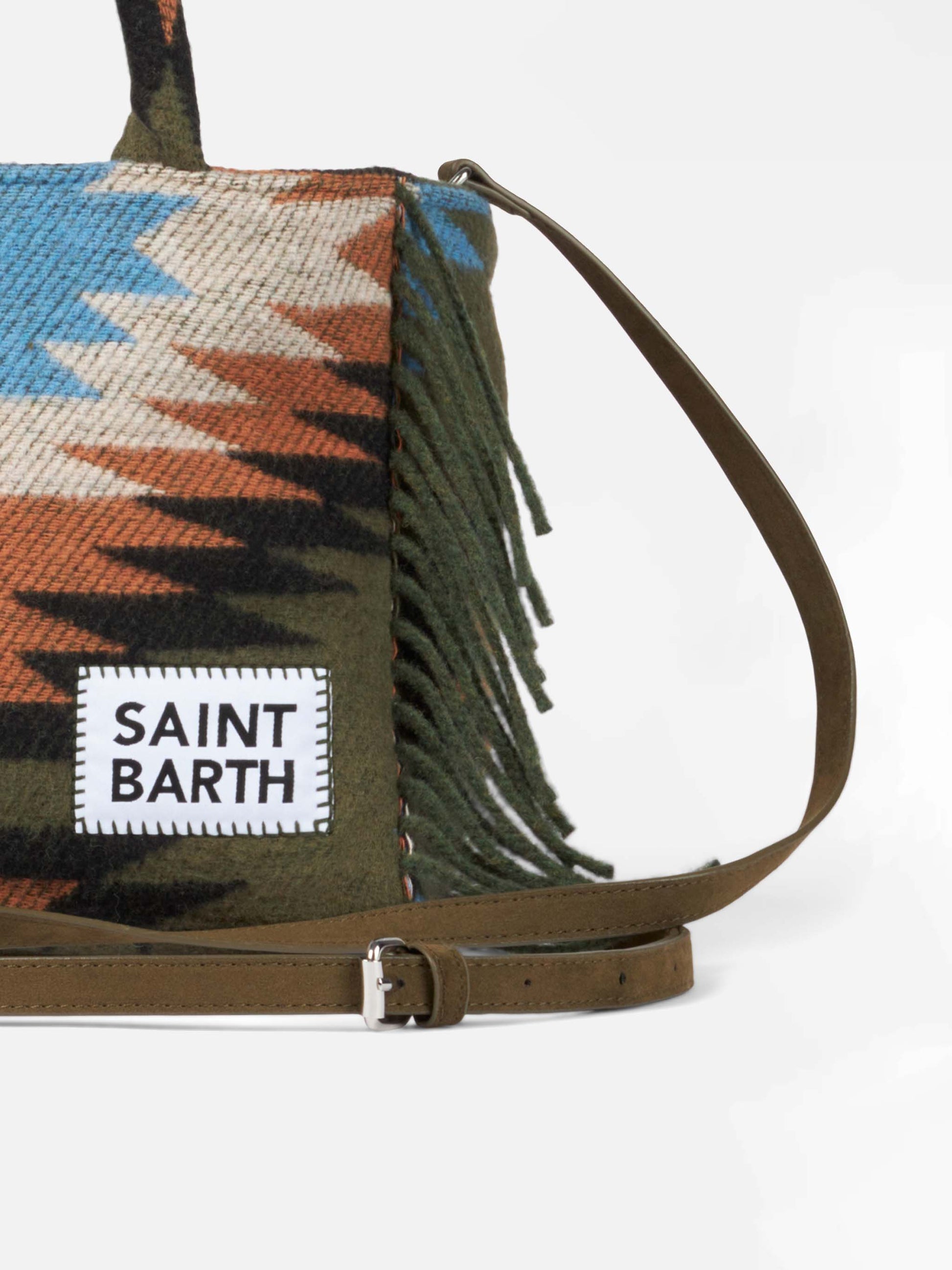 Colette blanket handbag with ethnic print - MC2 Saint Barth