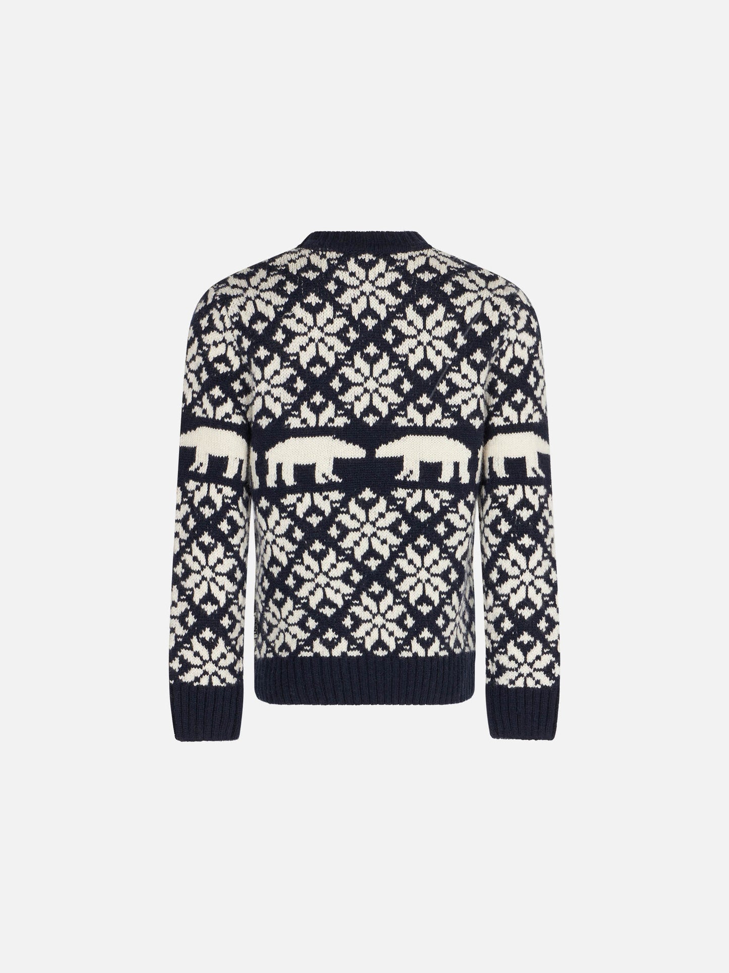 Boy crewneck sweater with norwegian pattern