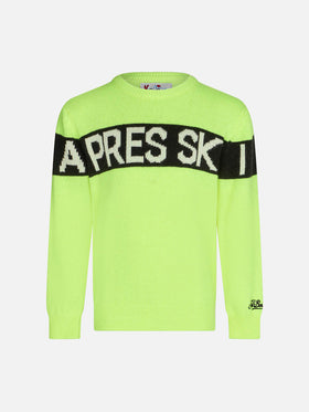 Boy sweater with Apres Ski lettering - MC2 Saint Barth