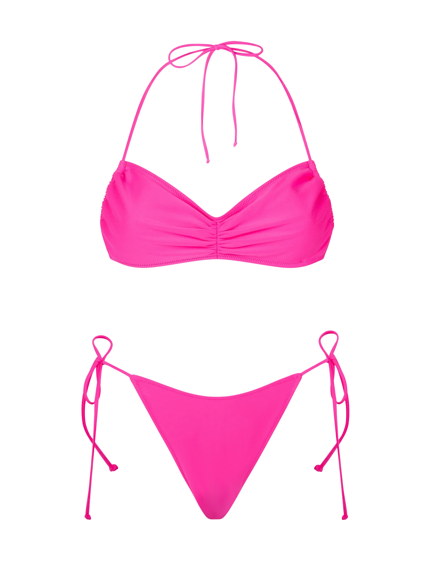 Bikini da donna a fascia fucsia