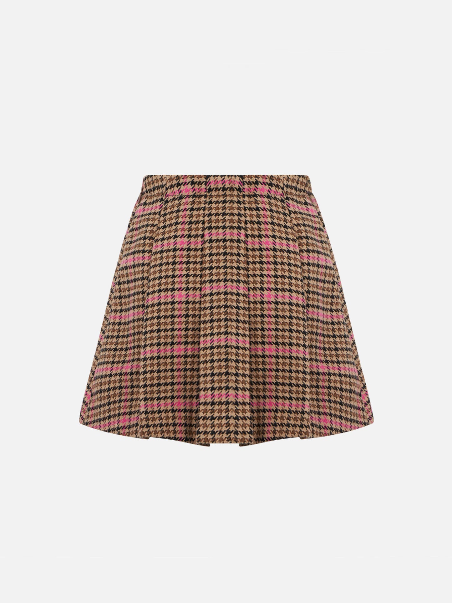 Girl flannel skirt with pied de poul print - MC2 Saint Barth