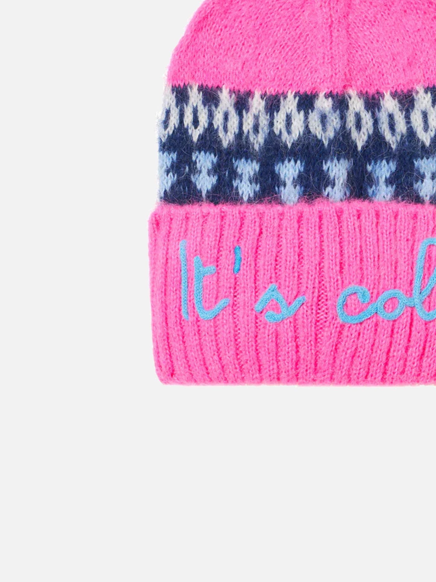 Girl soft beanie with nordic jacquard - MC2 Saint Barth