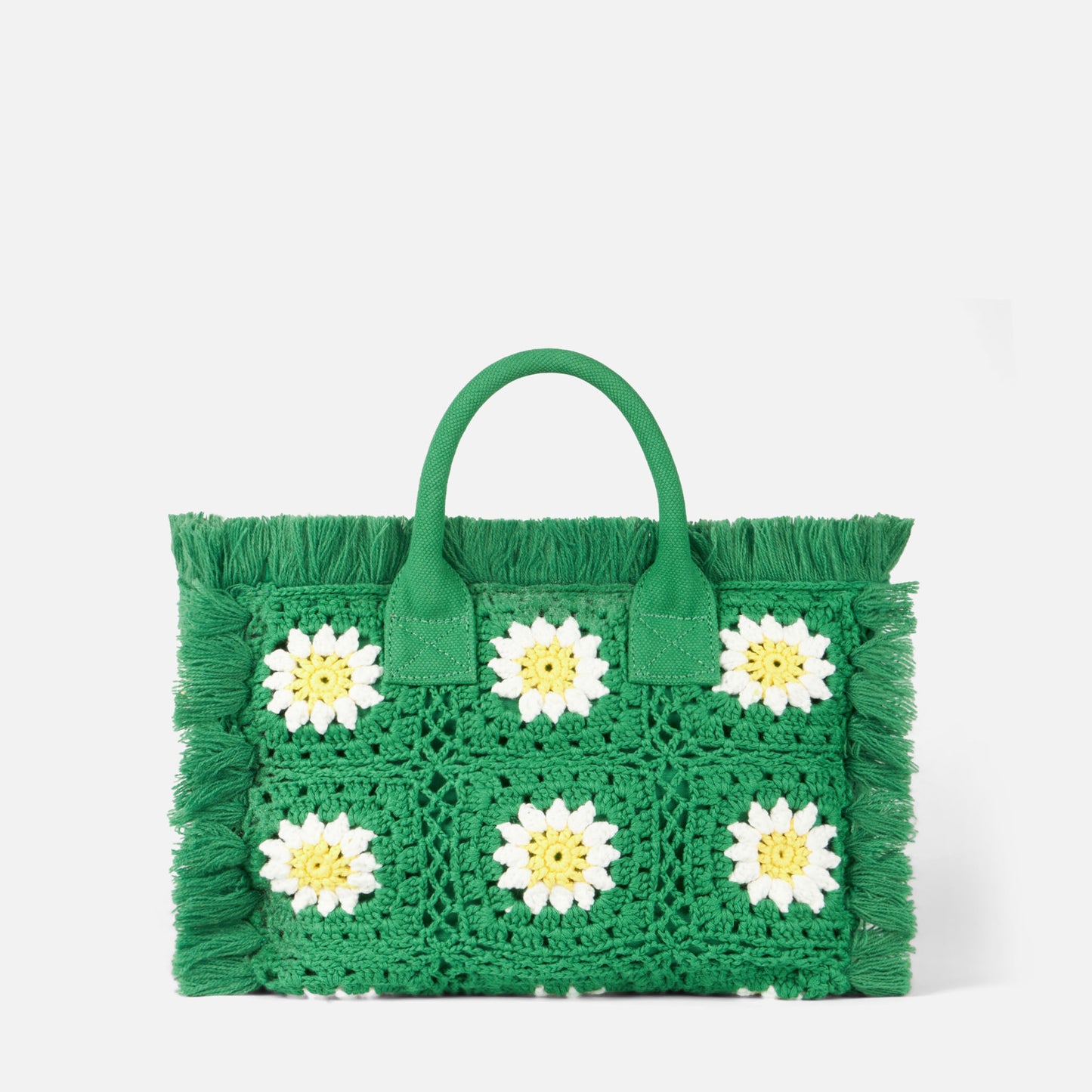 Colette handbag with crochet flower patches - MC2 Saint Barth
