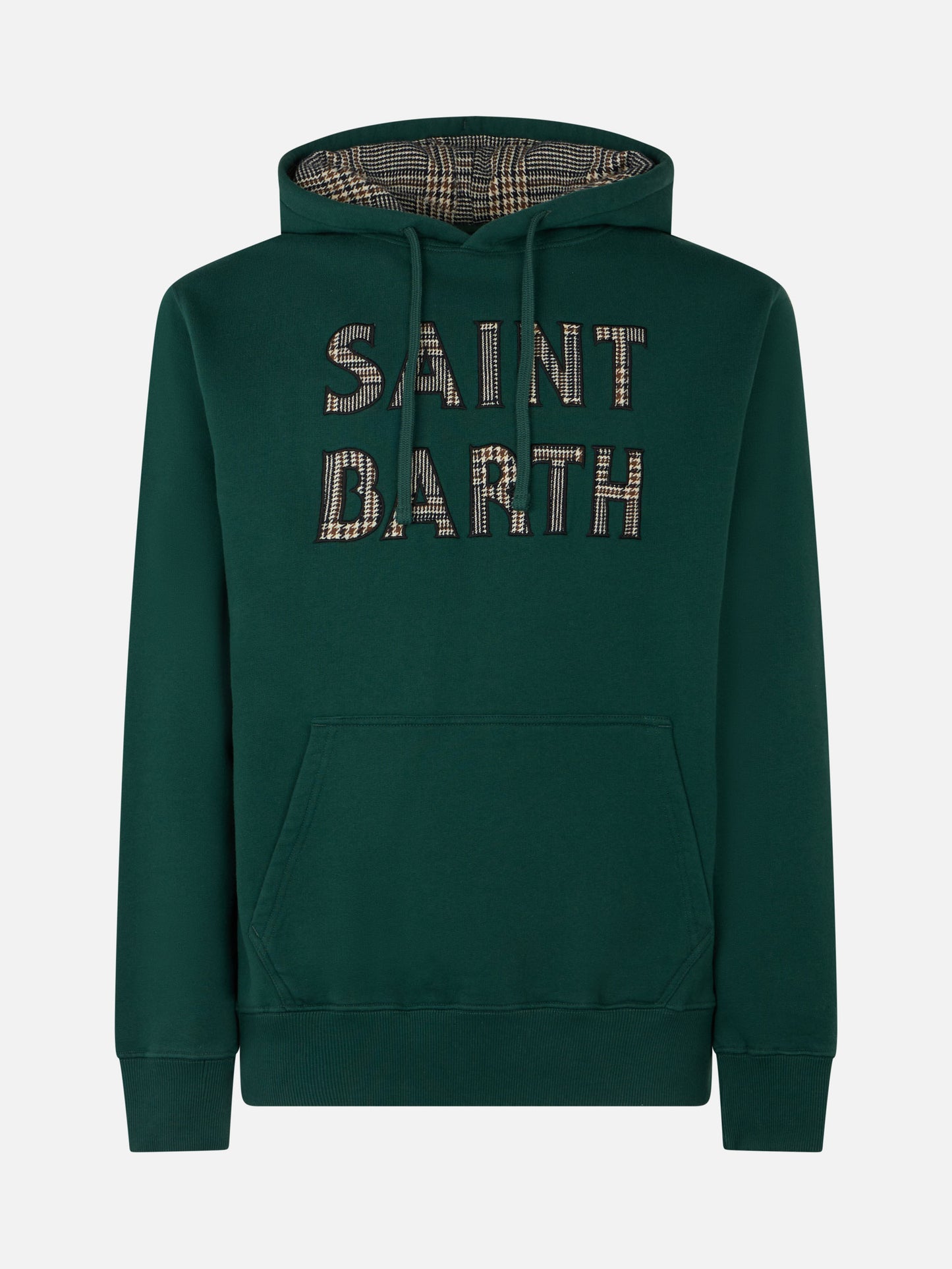 Man green hoodie with Saint Barth patch - MC2 Saint Barth