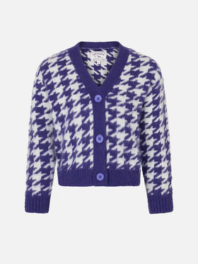 Girl crop cardigan with jewel buttons - MC2 Saint Barth