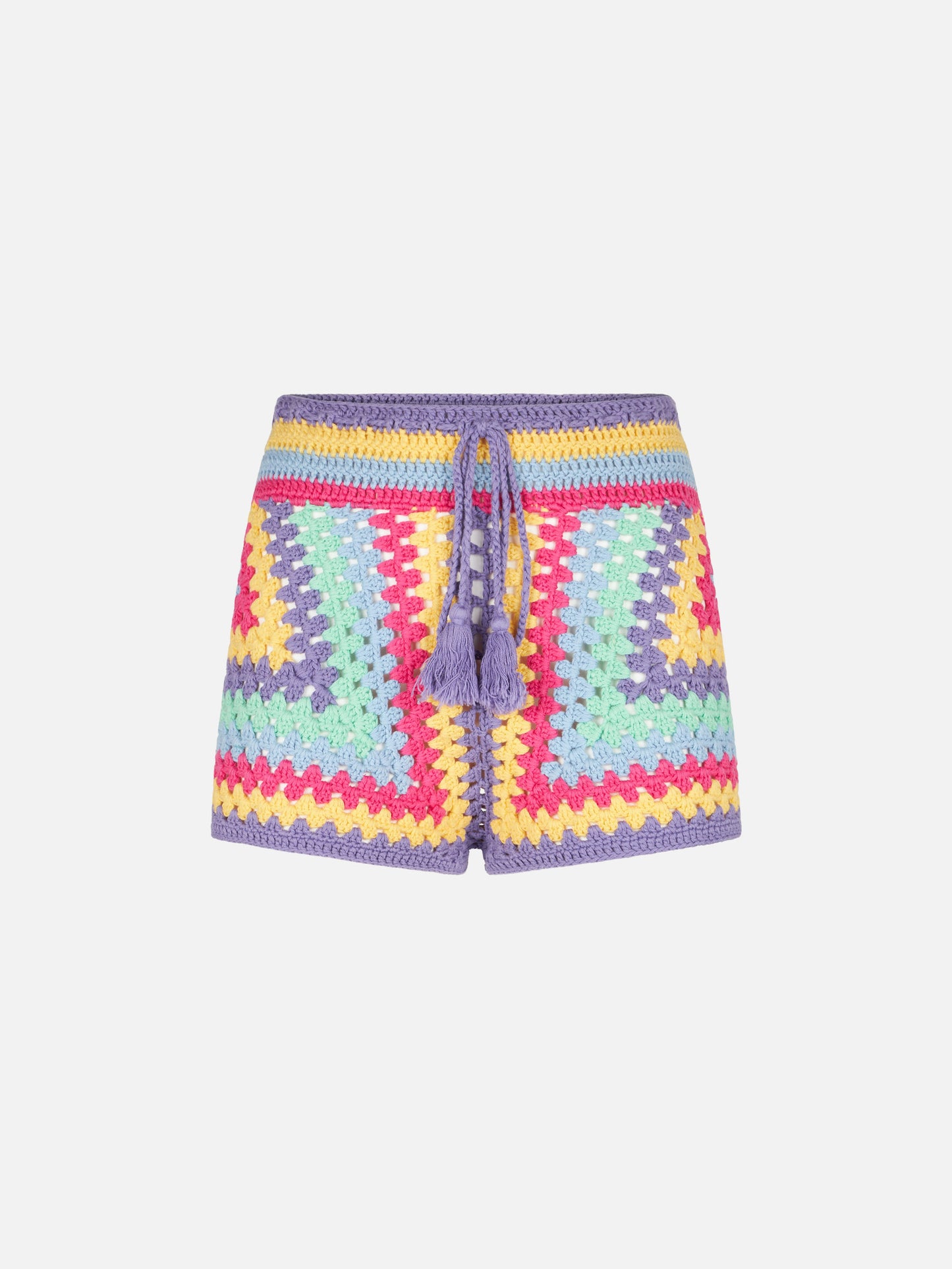 Multicolor crochet shorts - MC2 Saint Barth