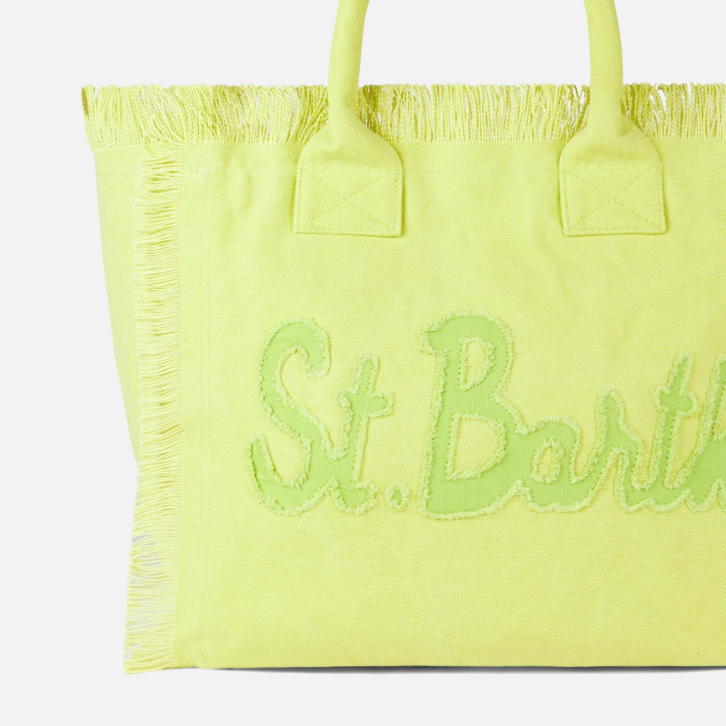 Vanity light green canvas shoulder bag