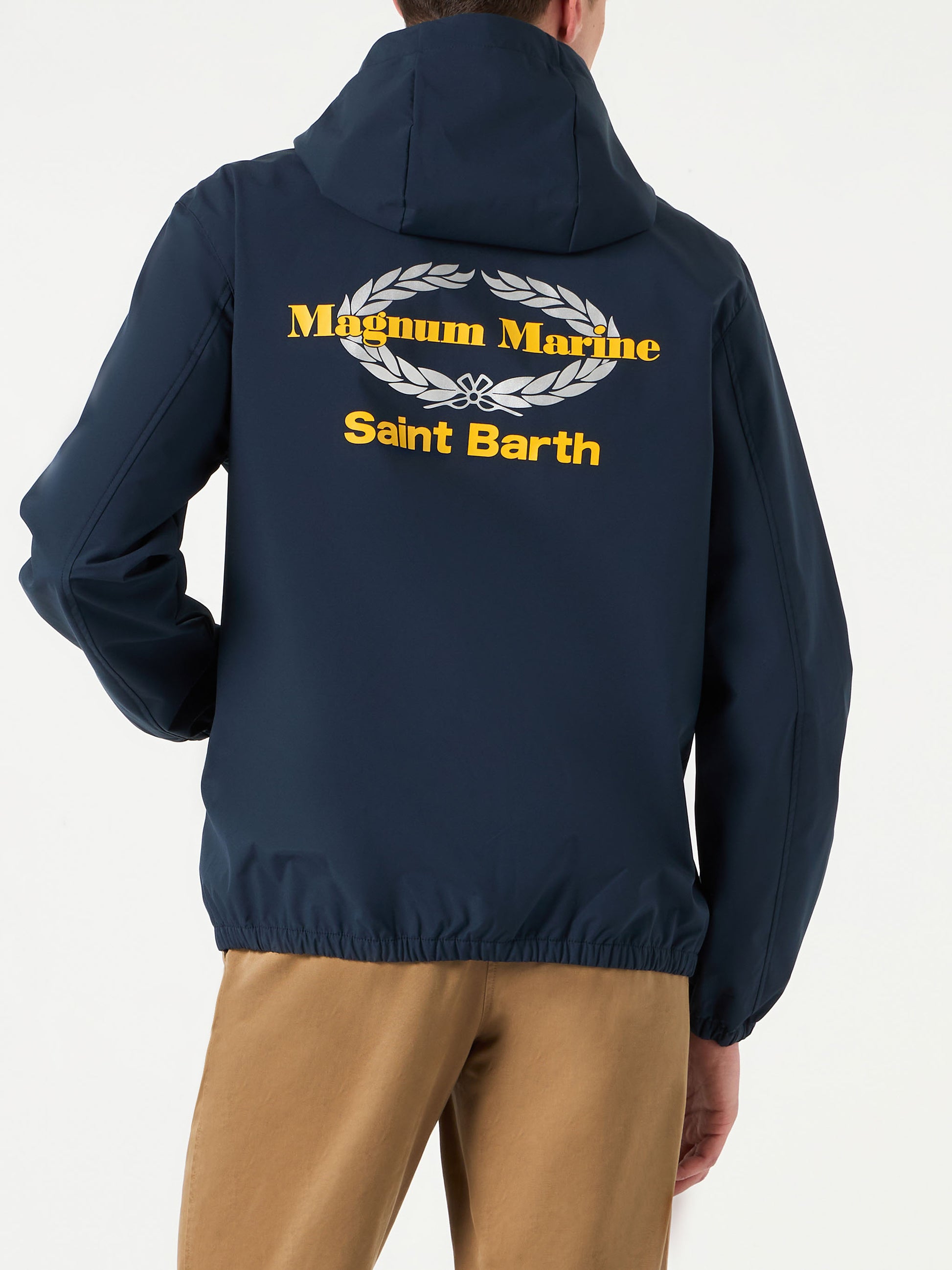 Man hooded lightweight windbraker | MAGNUM MARINE SPECIAL EDITION - MC2 Saint Barth