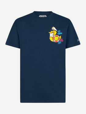Herren-T-Shirt mit Kapitän-Enten-Aufdruck | CRYPTO PUPPETS® SONDERAUSGABE