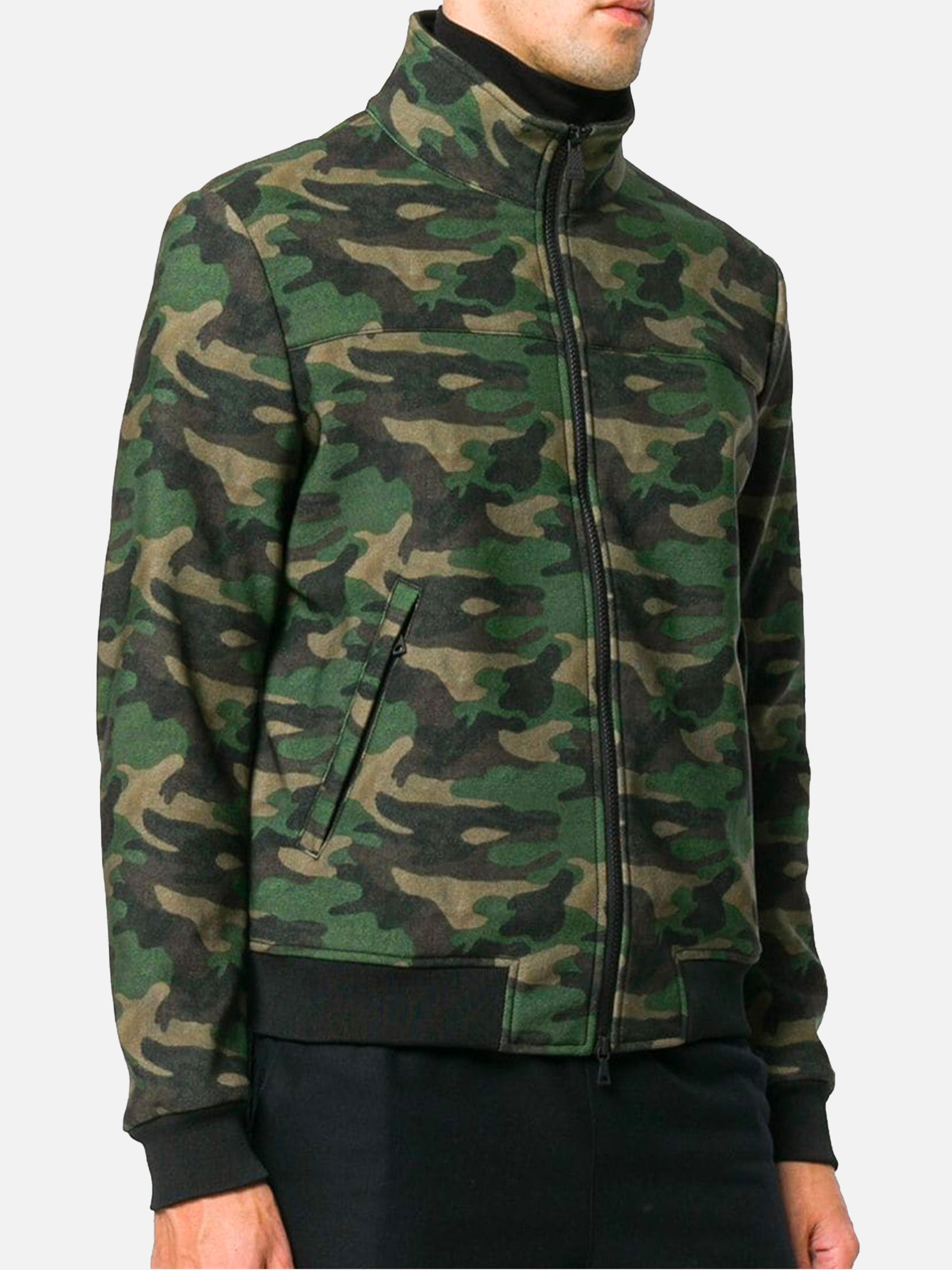 Man mid-weight camouflage bomber jacket Traveler - MC2 Saint Barth