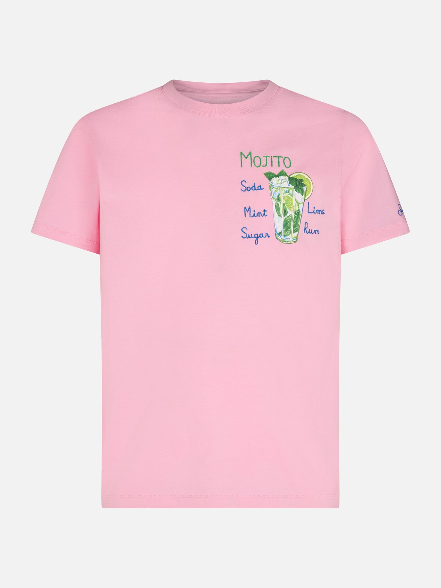 Man cotton t-shirt with Mojito print - MC2 Saint Barth