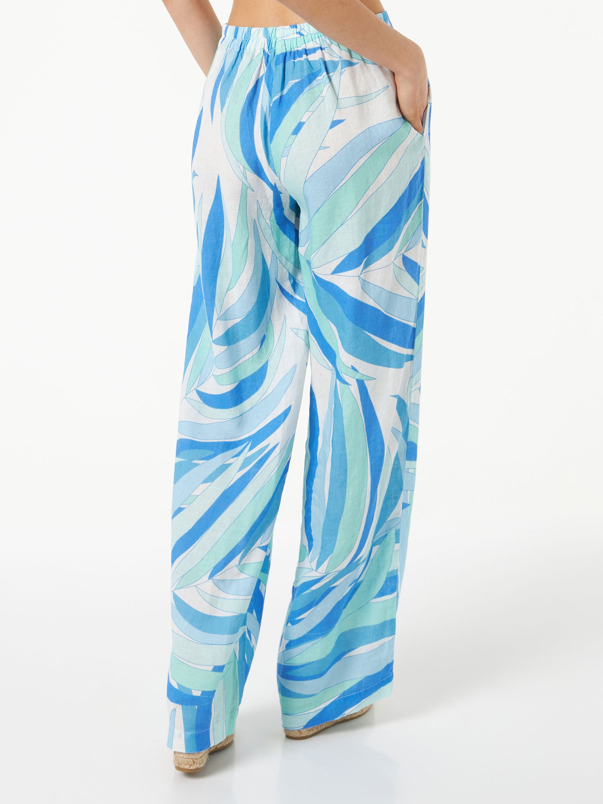 Woman printed linen pants - MC2 Saint Barth