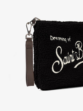 Borsa a tracolla Parisienne in tessuto sherpa