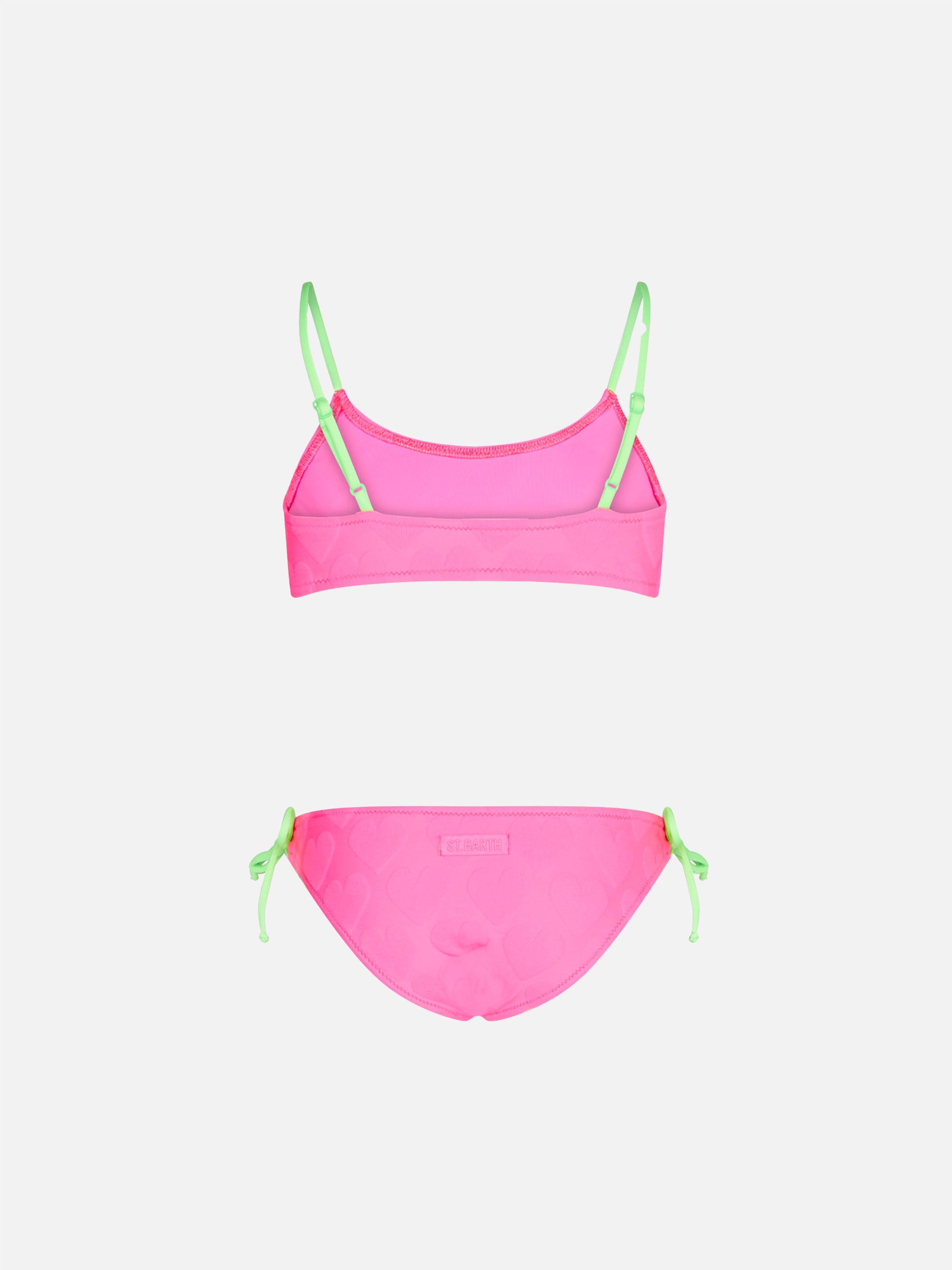 Girl bralette bikini with hearts - MC2 Saint Barth